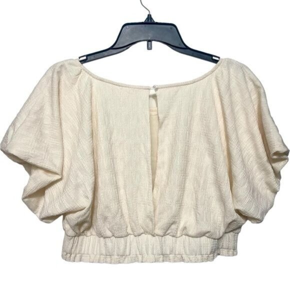 Free People Tovah Crop Top in Tofu Size L - Picture 9 of 12